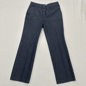 Liz Claiborne Pants Size 8 Blue Flat Front Jackie Denim